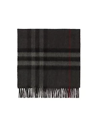 Check Cashmere Scarf
