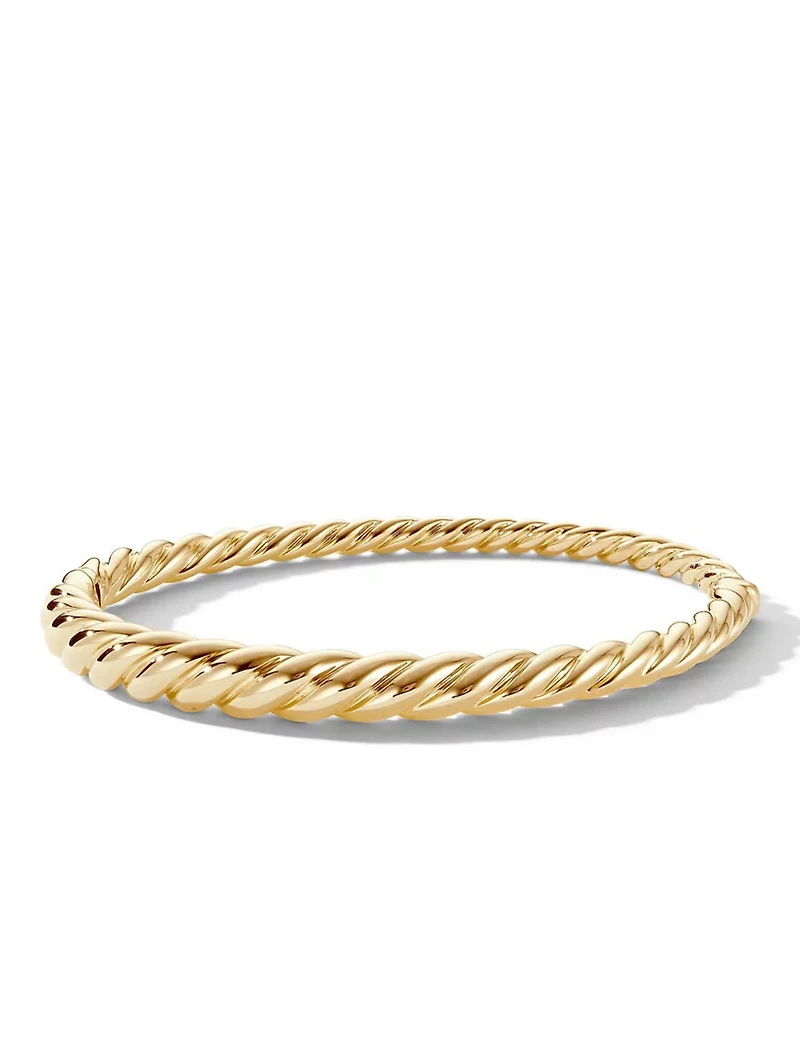 Pure Form® Cable Bracelet 18k Gold, 6mm