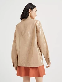 Lamé Outerwear Jacket