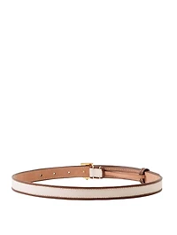Canvas And Leather Tb Belt