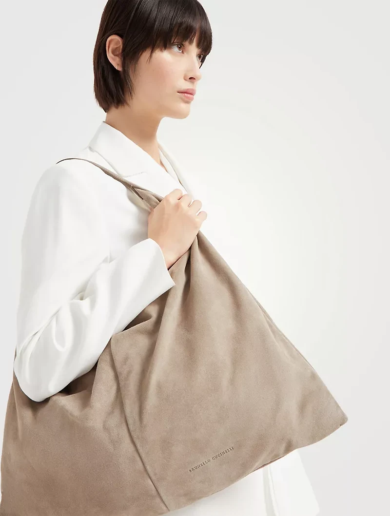 Suede Hobo Swing Bag