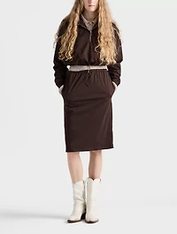 Reversible Cotton Jersey And Re-nylon Hoodie