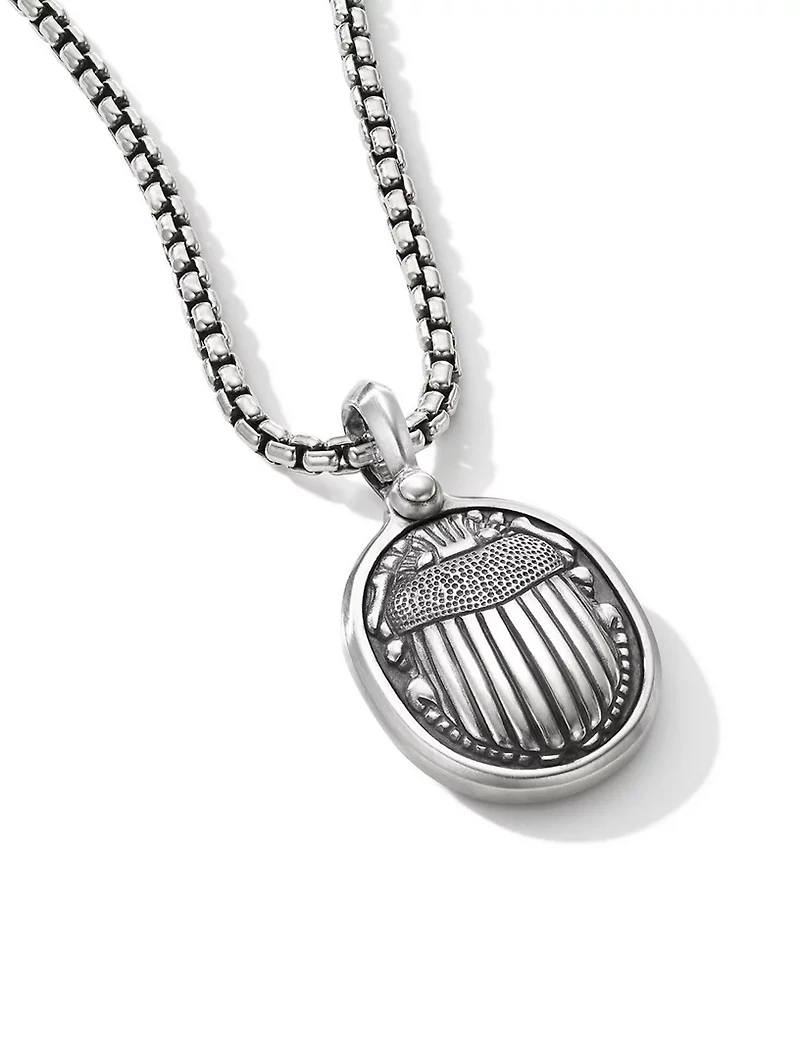 Petrvs® Scarab Amulet In Sterling Silver