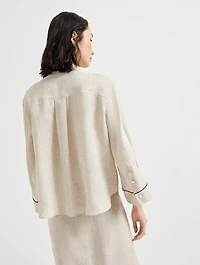 Cropped Shirt With Monili