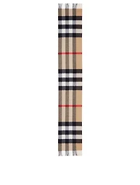 Check Cashmere Scarf