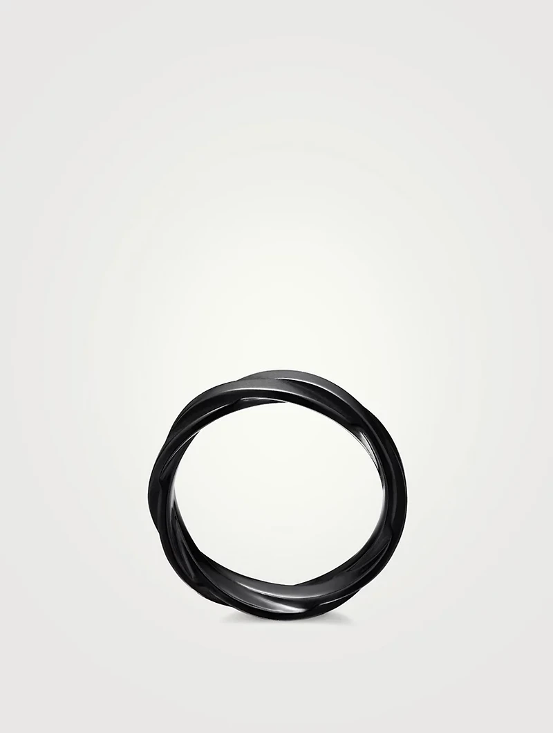 Dy Helios™ Band Ring Black Titanium, 6mm