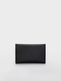 Saffiano Leather Envelope Clutch