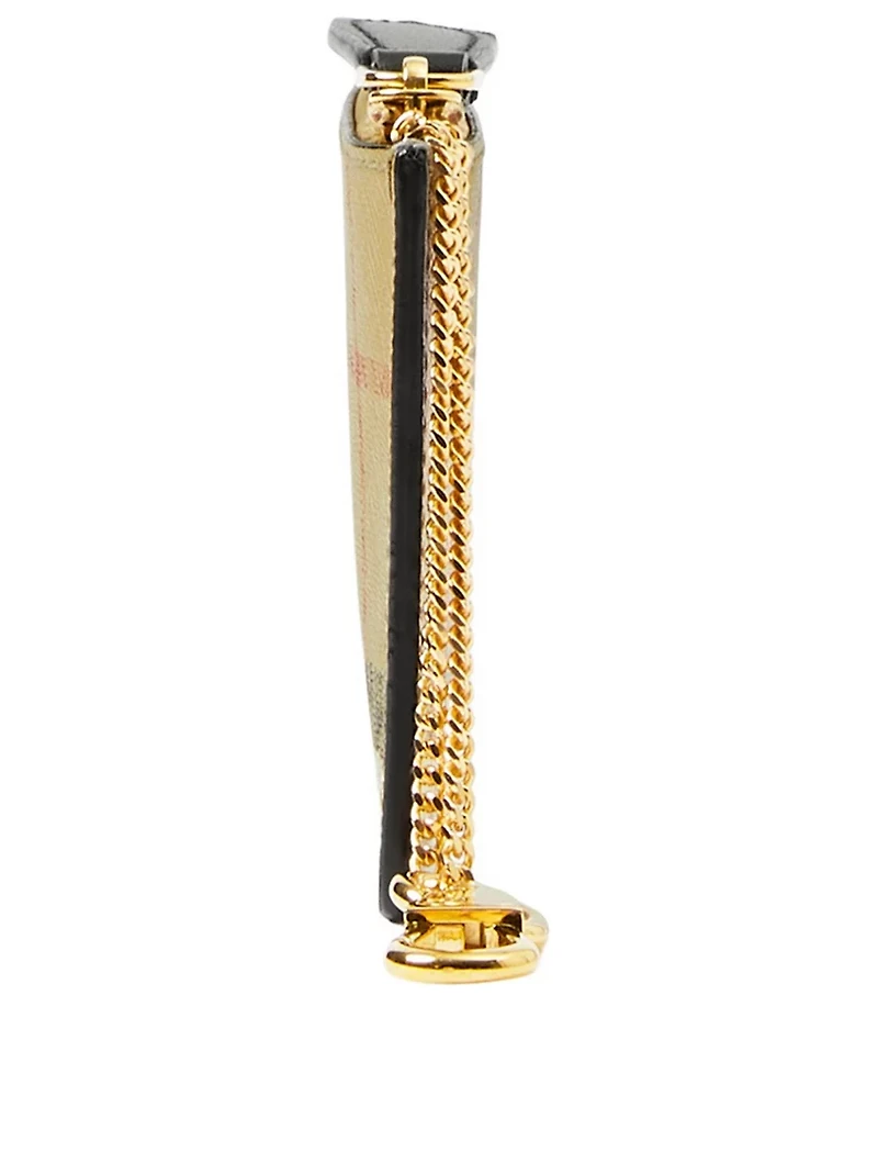 Check Strap Coin Case