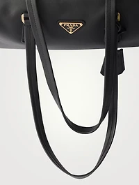 Medium Leather Top-handle Bag With Padlock