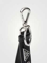 Saffiano Leather Keychain