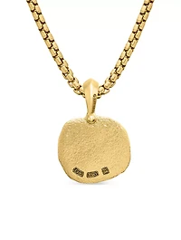 Gemini Amulet In 18k Yellow Gold, 27mm