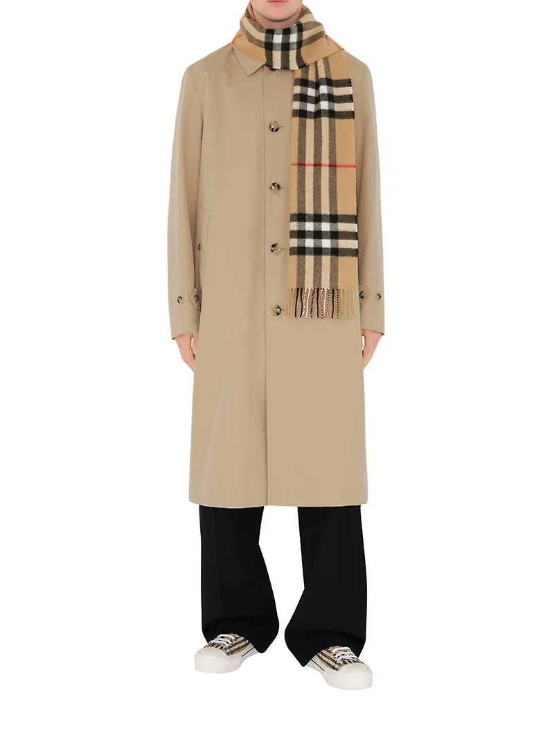 Check Cashmere Scarf
