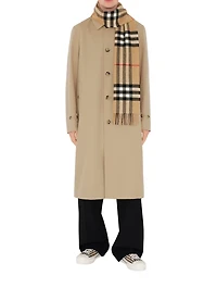Check Cashmere Scarf
