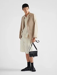 Re-nylon And Saffiano Shoulder Bag