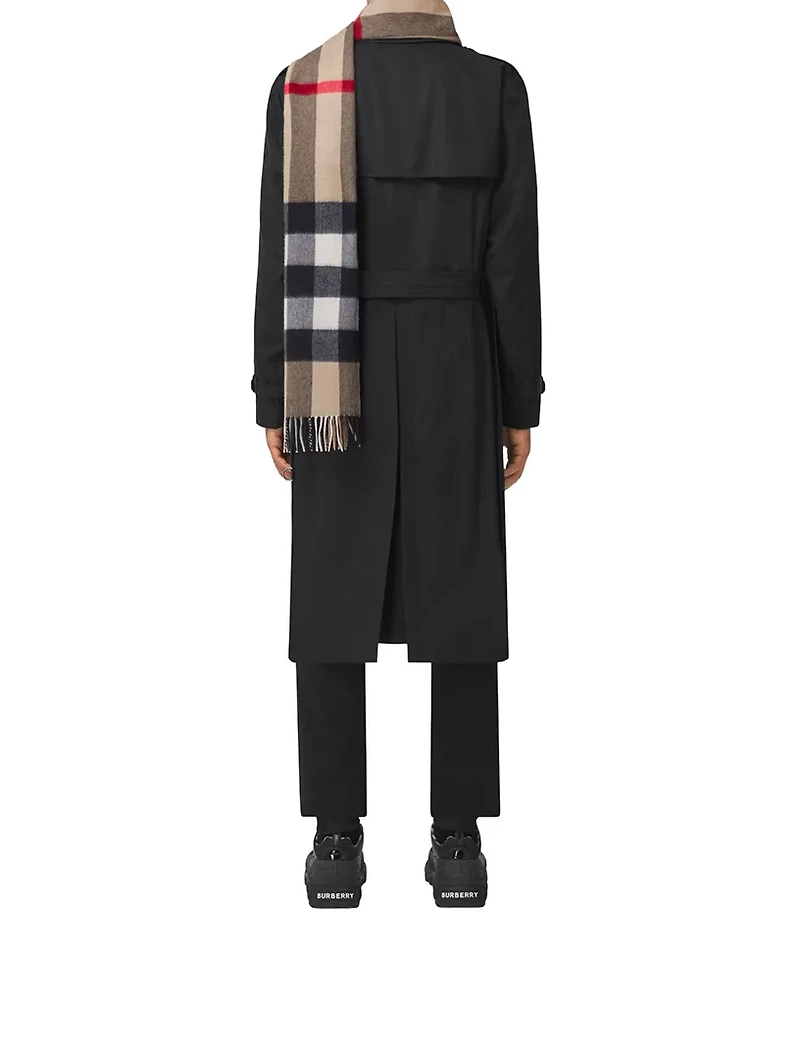 Check Cashmere Scarf