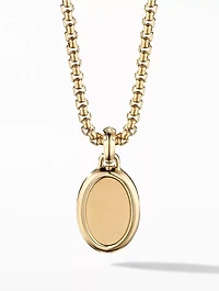 St. Francis Amulet In 18k Yellow Gold With Pavé Diamonds