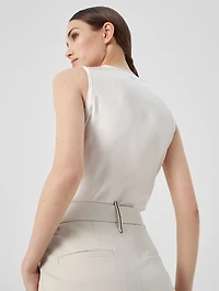 Cotton High Waist Trousers
