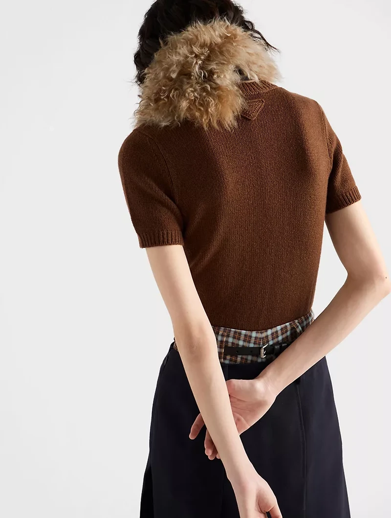 Short-sleeved Cashmere Sweater