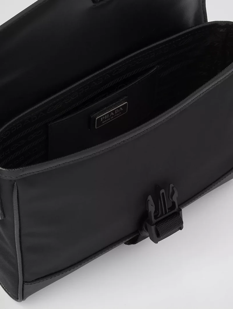 Re-nylon And Saffiano Shoulder Bag