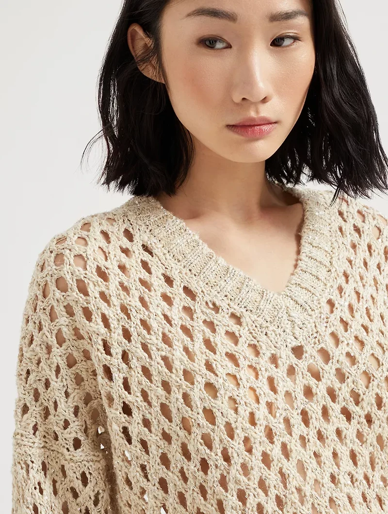 Dazzling Net Sweater