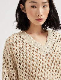 Dazzling Net Sweater