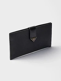 Large Saffiano And Leather Wallet