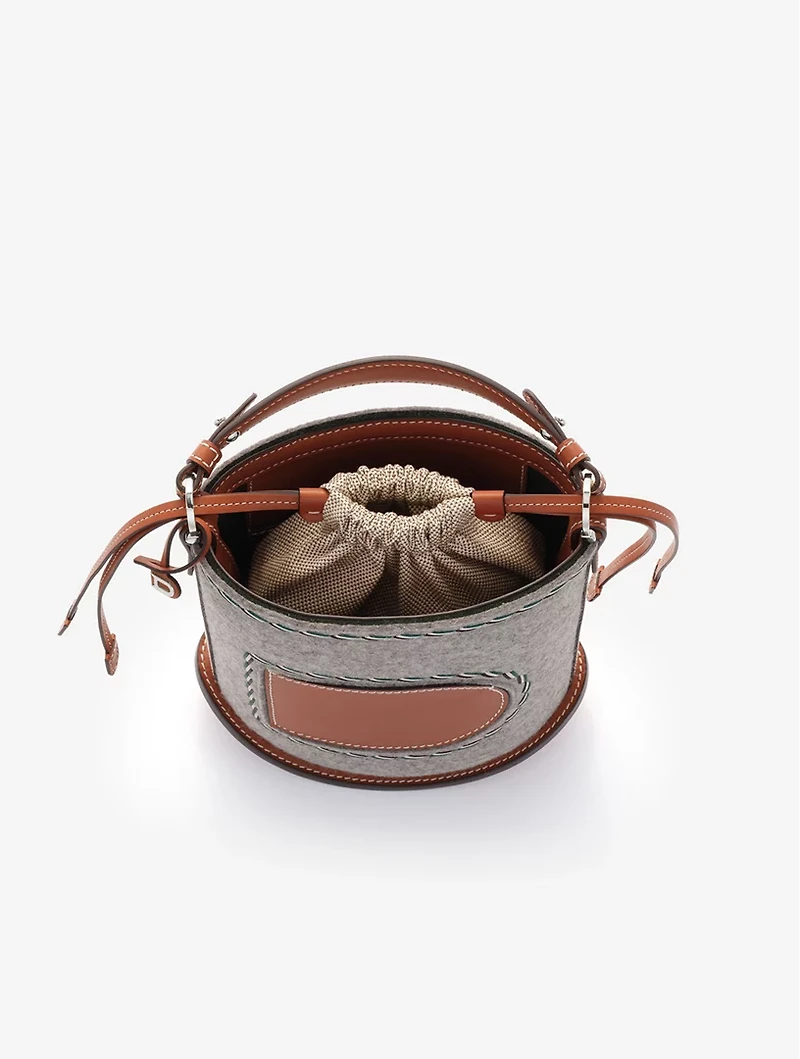 Pin Mini Bucket Felt Sierra Calf