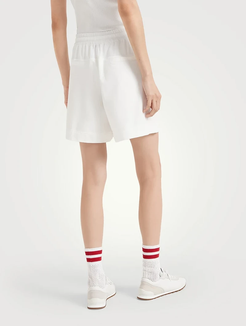 Paneled Track Shorts