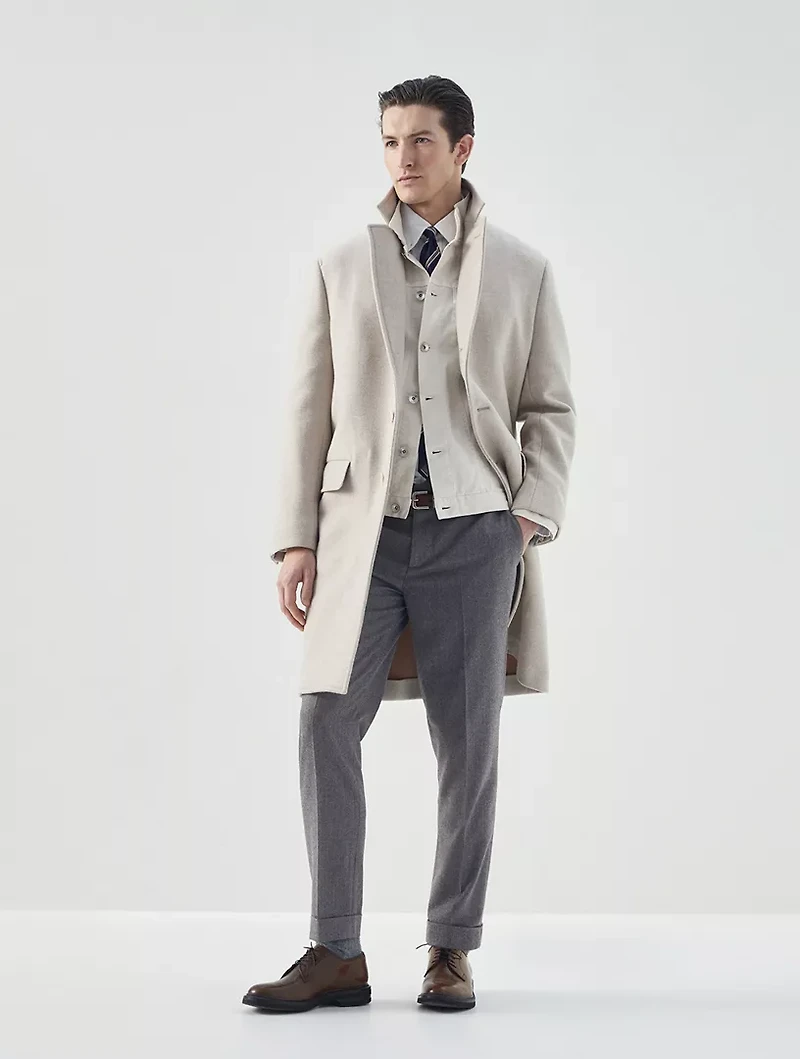 Virgin Wool Flannel Trousers