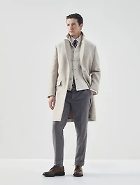 Virgin Wool Flannel Trousers