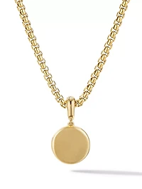 Sy Heart Amulet In 18k Yellow Gold With Pavé Diamonds