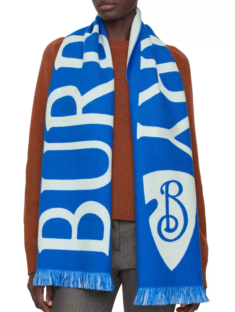 Logo Wool Scarf