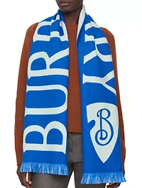 Logo Wool Scarf