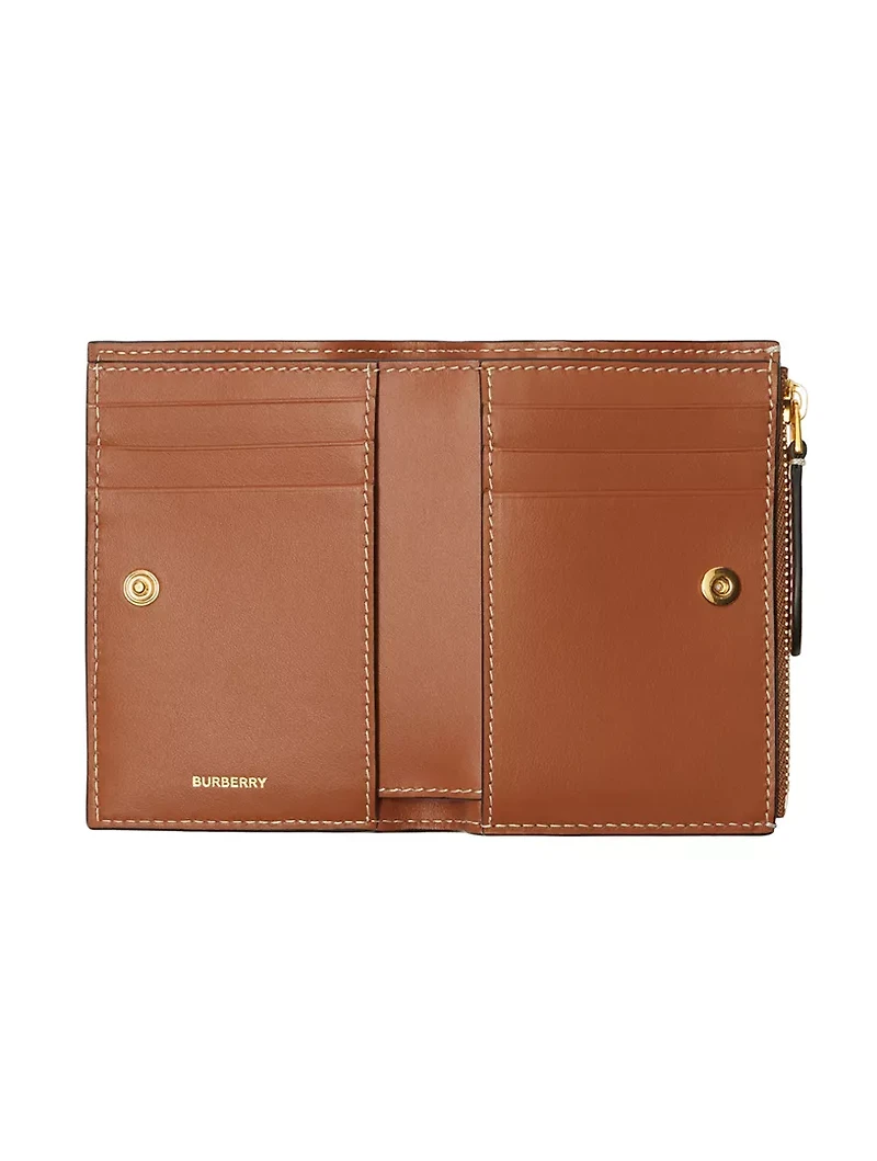 Small Check Bifold Wallet