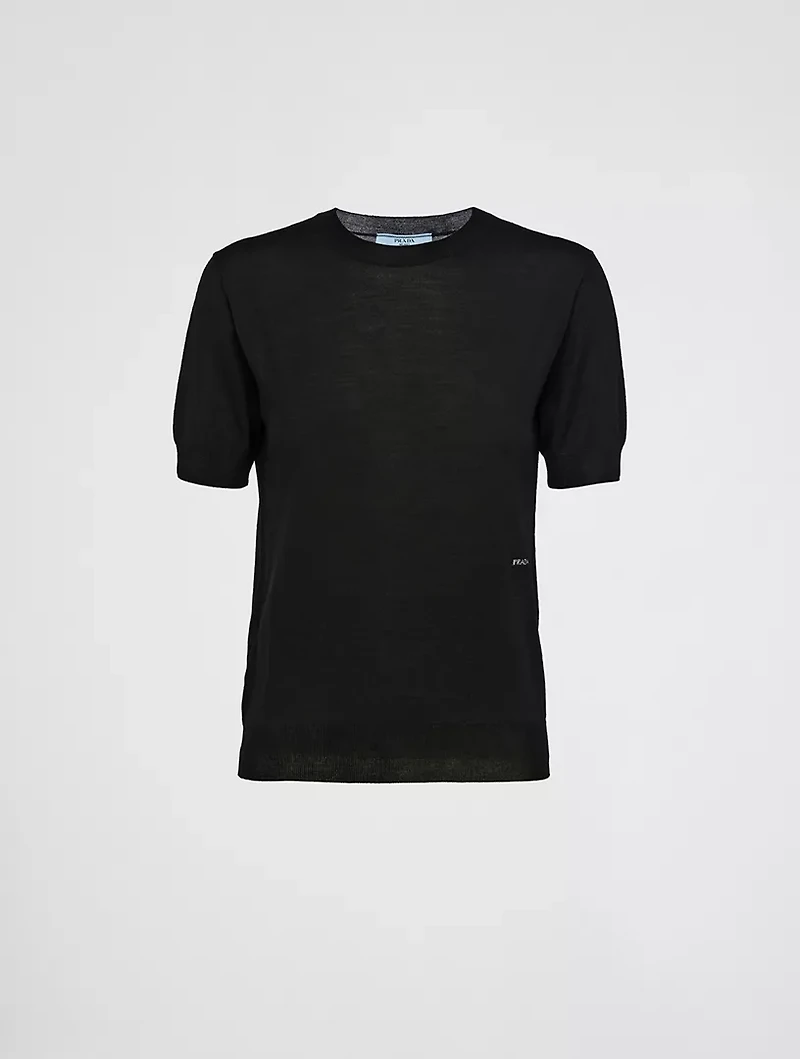 Worsted Wool Crew-neck Sweater