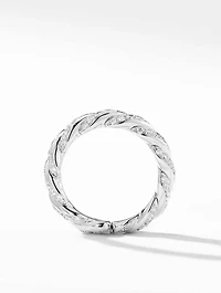 Pavéflex Band Ring 18k White Gold With Diamonds