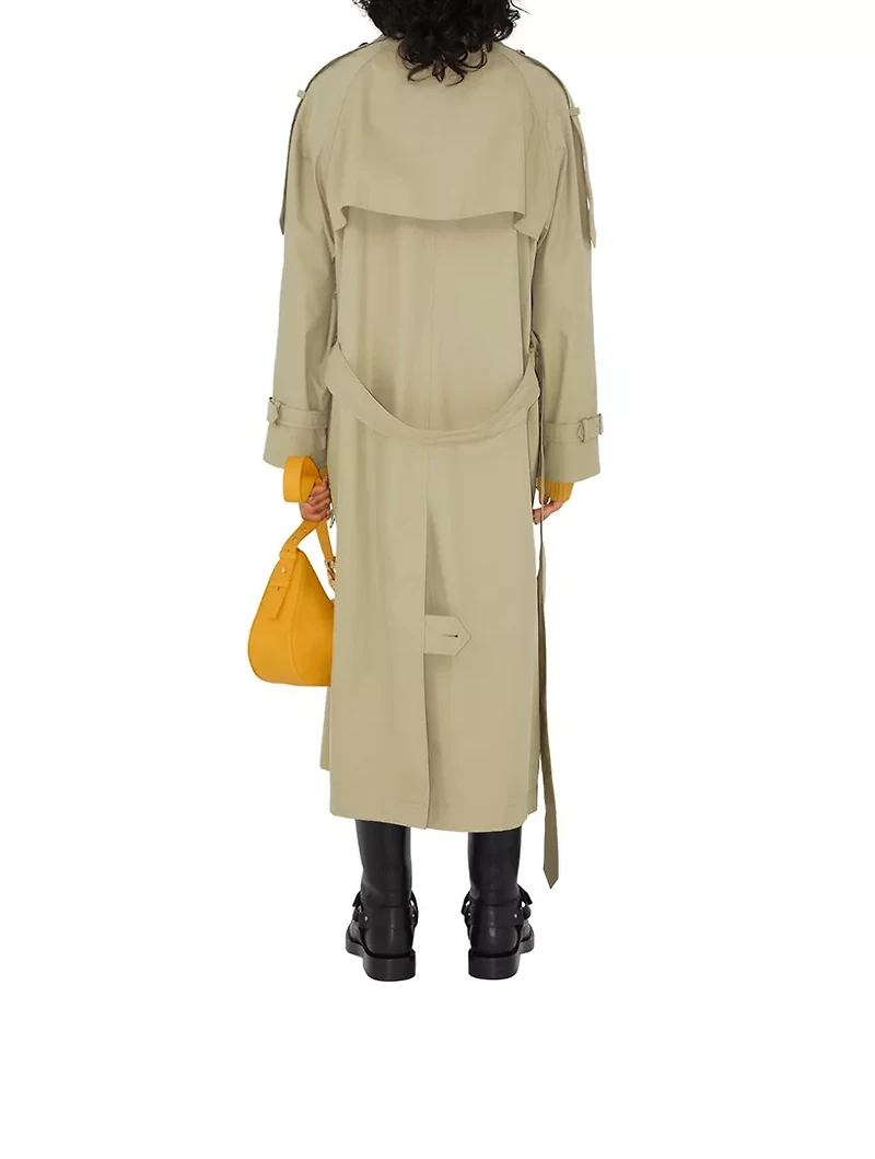 Long Gabardine Castleford Trench Coat