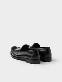 Brushed Leather Loafers