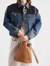 Denim And Leather Jacket
