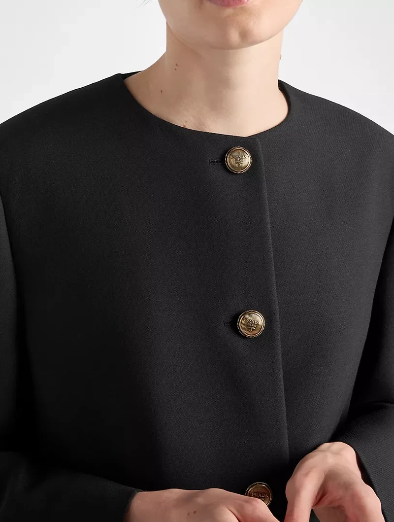 Single-breasted Tricotine Jacket