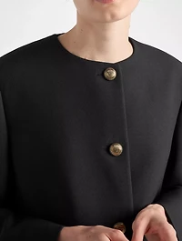 Single-breasted Tricotine Jacket