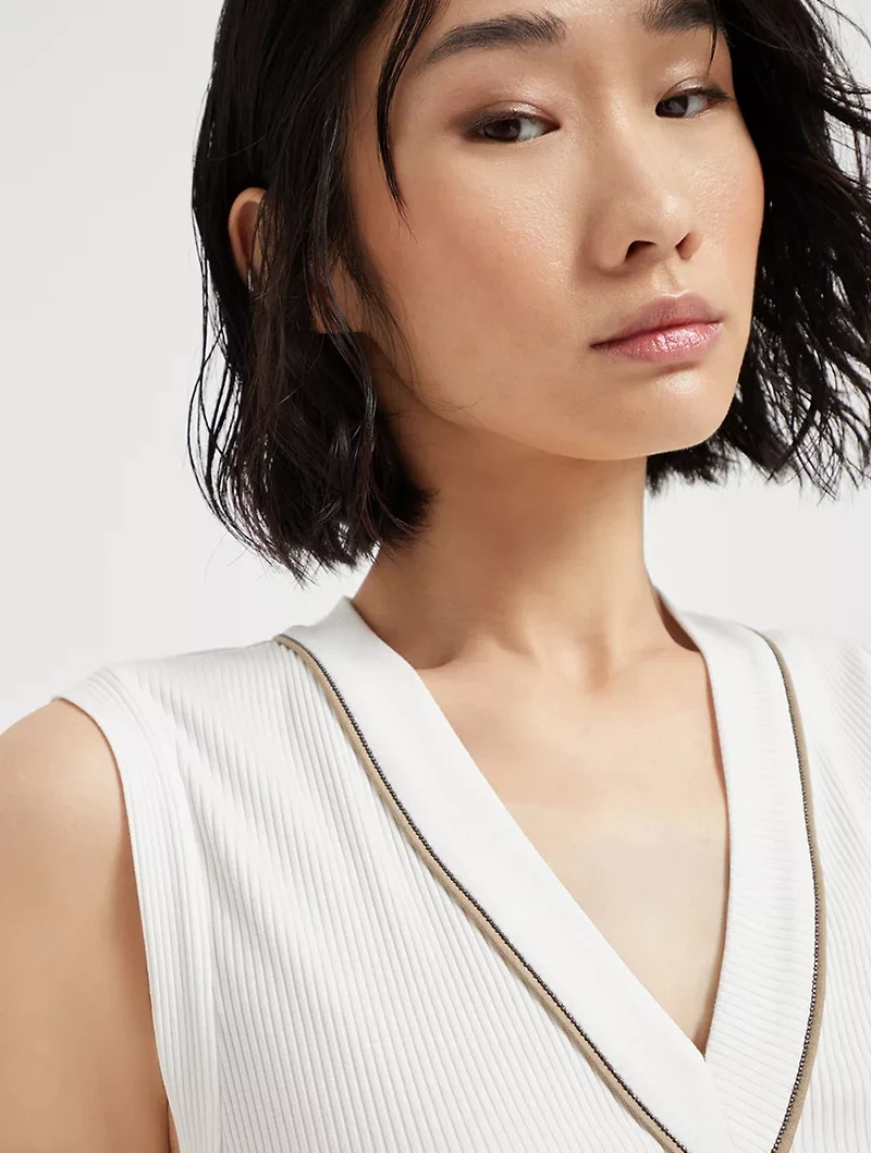 Ribbed Jersey Top
