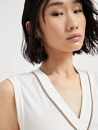 Ribbed Jersey Top