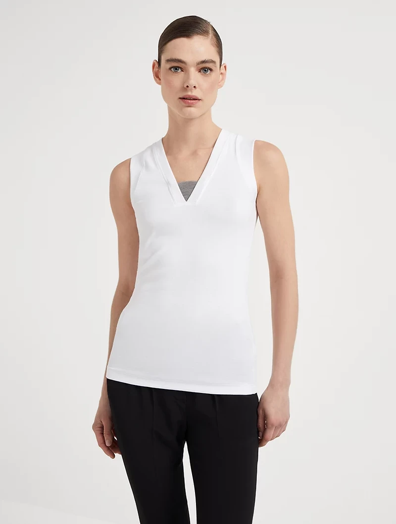 Ribbed Jersey Top