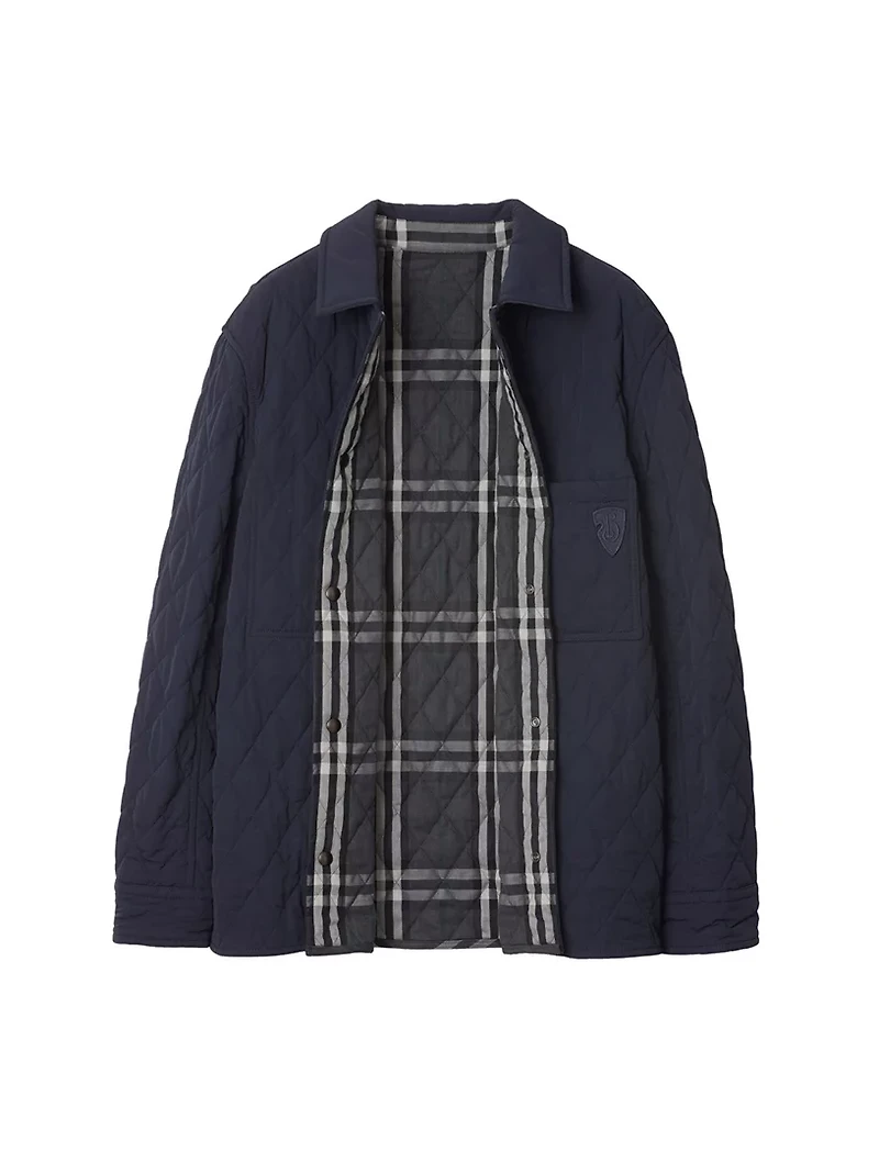 Reversible Quilted Nylon Overshirt