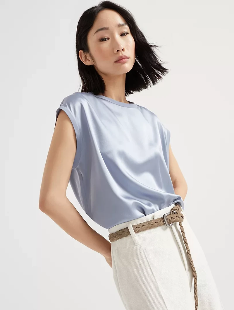 Satin T-shirt