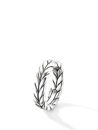 Chevron Band Ring Sterling Silver