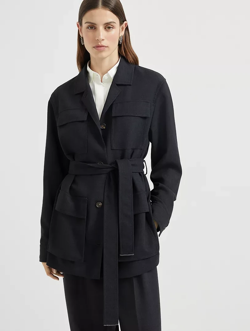 Fluid Twill Blazer