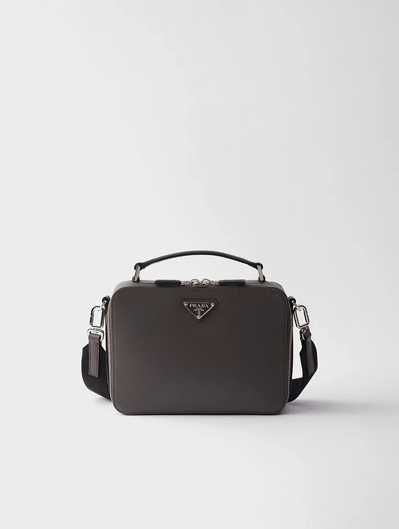 Medium Prada Brique Saffiano Leather Bag
