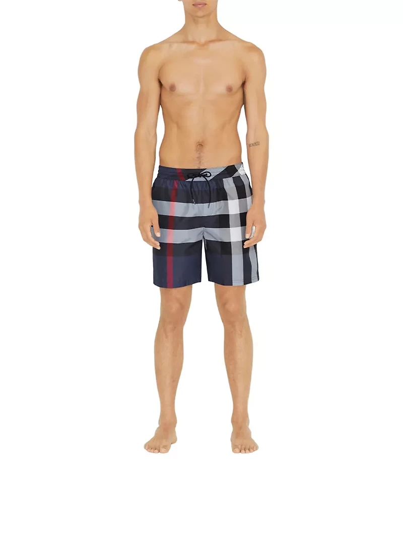 Check Swim Shorts